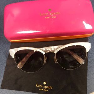 Kate Spade Womens White Ziba Sunglasses